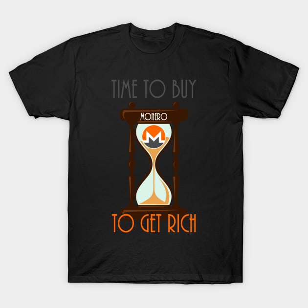 Time To Buy Monero To Get Rich T-Shirt by CryptoTextile